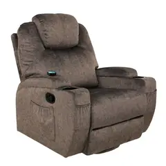 undefined - Silla Eléctrica Recliner Rocker Café