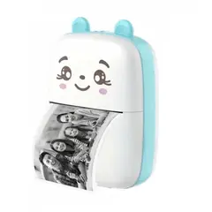 GENERAL - Mini Impresora Inalámbrica Portátil con Bluetooth Azul