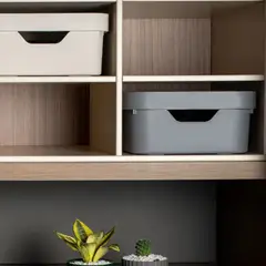 MADECENTRO - Caja Organizadora Cube sin Tapa Plomo