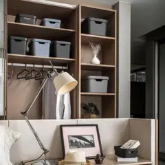 MADECENTRO - Caja Organizadora con Tapa Cube Plomo