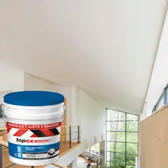TOPEX - Pintura para Interior Súper Lavable Premium Tipo 1 Blanco Precio Especial 5 Galones