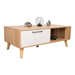 RTA DESIGN - Mesa de Centro 43x120x60 Vance Rta Fresno Europeo Capri