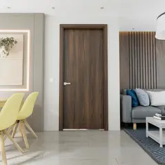 GENERICO - Puerta Melamina Nogal 65x235cm Interdoors