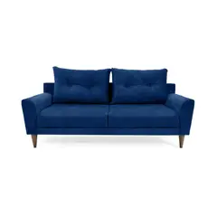HOGAR VENECIA - Sofá 3 puestos Verge 90x190x85 Tela Azul