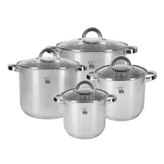 BERGNER - Batería 8 piezas Acero Inoxidable Ind Sara Rb