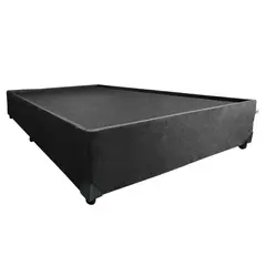 undefined - Base Cama Wide 90x190x33 Entera con Pestaña Grafito