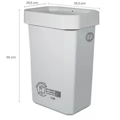 ESTRA - Caneca Plástica Vaivén 26 Litros Gris