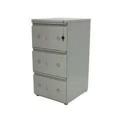undefined - Archivador de 3 Gavetas Gris Agatha