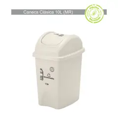 ESTRA - Caneca Vaiven 10l Blanco Ecológico Reciclable Aprovechable