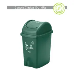ESTRA - Caneca Vaiven 10l Verde Ecológico Organico Aprovechable