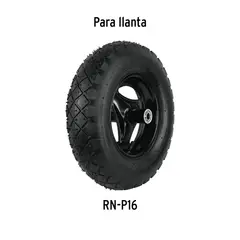 PRETUL - Llanta para Carretilla Neumática de 16 Pulgadas x 4 Pulgadas
