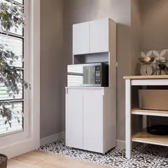 JUST HOME COLLECTION - Alacena Microondas Sinna 1.6 159.5x54x36cm Blanco