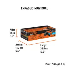 TRUPER - Combo de Esmeriladora 4.1/2 Pulgadas Lentes de Seguridad y Flexómetro