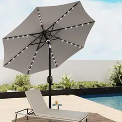 EAST OAK - Parasol Central sin Base Color Gris