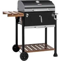 undefined - Asador A Carbón 1/2 Tambor Con Bandeja Con Tapa 59X103Cm Royal Gourmet