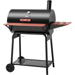 ROYAL GOURMET - Asador A Carbón 1/2 Tambor Con Bandeja Con Tapa 71X108Cm