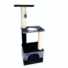 PETIZOOS - Gimnasio Para Gatos ECO 40x30x110cm Mediano Gris