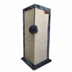 PETIZOOS - Rascador Para Gatos 25x25x55cm Pequeño Gris