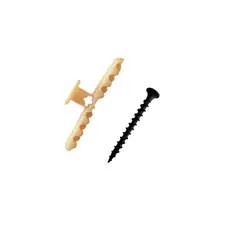 PLASTICOS Y AFINES - Chazo Supra 1/4 Con Tornillo Drywall 8 X 1 1/4 X 50 Unidades