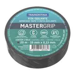 TRAMONTINA - Cinta Aislante Clase C Negra 19mm 20m Set X 20 Unidades