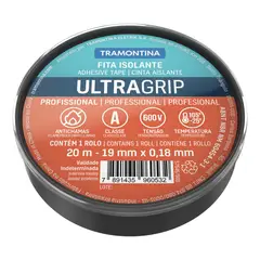 TRAMONTINA - Cinta Aislante Clase a Negra 19mm 20m Set X 20 Unidades
