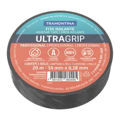TRAMONTINA - Cinta Aislante Clase a Negra 19mm 20m Set X 20 Unidades