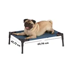 undefined - Cama para Mascotas Elevada Azul Pequeña