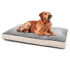 ENERGY PLUS - Cama Para Perro Viscoelástica Premium 91x61x8cm Grande Gris