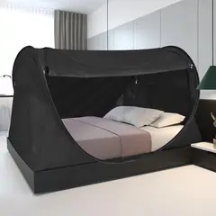 undefined - Carpa Alvantor de Privacidad para Cama Individual Opaca y Transpirable con Instalación Rápida y Bolsa de Transporte