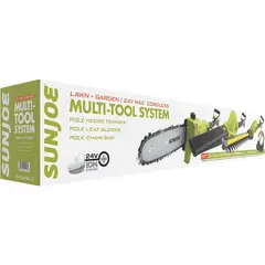 SUN JOE - Kit Herramientas Inalámbrico para Jardín 3 En 1 24 V