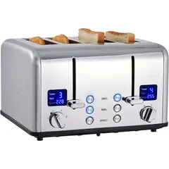 CUSIMAX - Tostadora 4 Panes 1650 W Plata