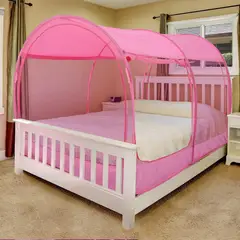 ALVANTOR - Toldo de Mosquitero para Cama Individual con Dosel y Espacio de Privacidad Color Rosa