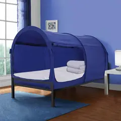 undefined - Carpa Alvantor con Dosel para Cama Espacio de Privacidad y Reducción de Luz Color Azul