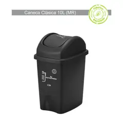 ESTRA - Caneca Vaiven10 L Negro Ecológico No Aprovechable