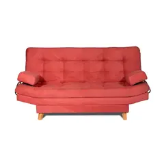 TODOTEJIDOS - Sofá Cama Valencia Guayaba 3 puestos 180X84X85