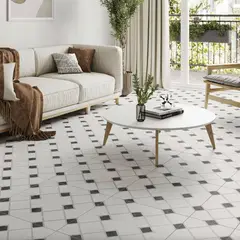 ATTMOSFERAS - Porcelánico Piso-Pared Daunos Bicolor Vintage 60x60 Mate Caja X 1,44 M2