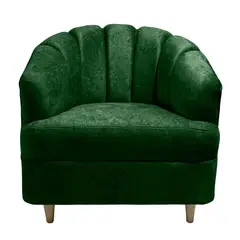 LA AMOBLADORA - Poltrona Berlin 80X85 en Poliéster Esmeralda