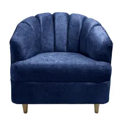LA AMOBLADORA - Poltrona Berlin 80X85 en Poliéster Azul