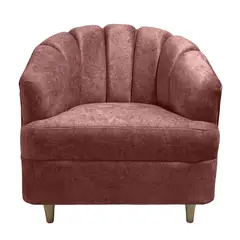 LA AMOBLADORA - Poltrona Berlin 80X85 en Poliéster Coral