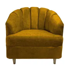 LA AMOBLADORA - Poltrona Berlin 80X85 Poliéster Mostaza