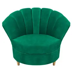 LA AMOBLADORA - Poltrona Palma 95X90 en Poliéster Esmeralda