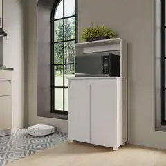 JUST HOME COLLECTION - Alacena Microondas Sinna 1.19 119x63x35cm Blanco