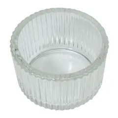 MARRES - Portavela Vidrio Tealight 5.3x3.5 Cm Transparente Murano