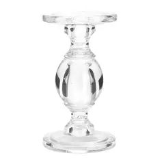 MARRES - Candelabro Vidrio 11x20 cm Transparente Murano