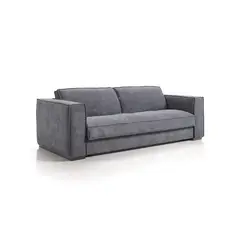 undefined - Sofá Gourav 2 Puestos Tela Antifluidos 175x85x80 Gris