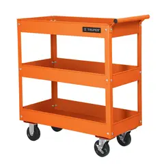 TRUPER - Carro de Servicio con 3 Bandejas y Capacidad de Carga 120 kg