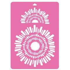 GIOTO - Stencil Plantilla 40x57cm Rf006 Mandala Sol Boho