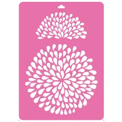 GIOTO - Stencil Plantilla 40x57cm Rf003 Mandala Gotas
