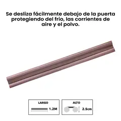 FIXSER - Bajo Puerta Doble Rollo Wengue 1.20m