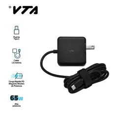 VTA PLUS - Cargador Ultra Rápido Pc Computador Móviles Pd 65W